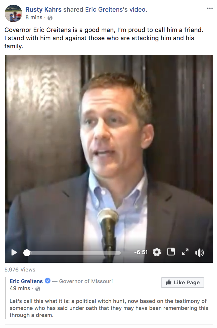 Greitens facebook screenshot 2